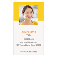 The Happy Co Business Card - Photo - Gold/Stacked The Happy Co Business Card - Photo - Gold/Stacked