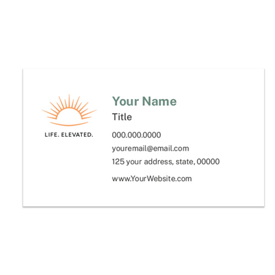 The Happy Co Business Card - Life Elevated