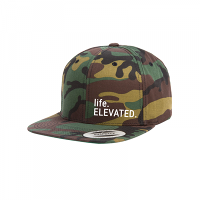 Life Elevated Camo Snapback Hat