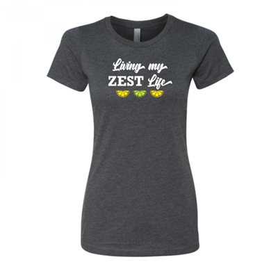 Women's Zest Life Charcoal Crew